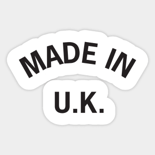 Made in UK Sticker